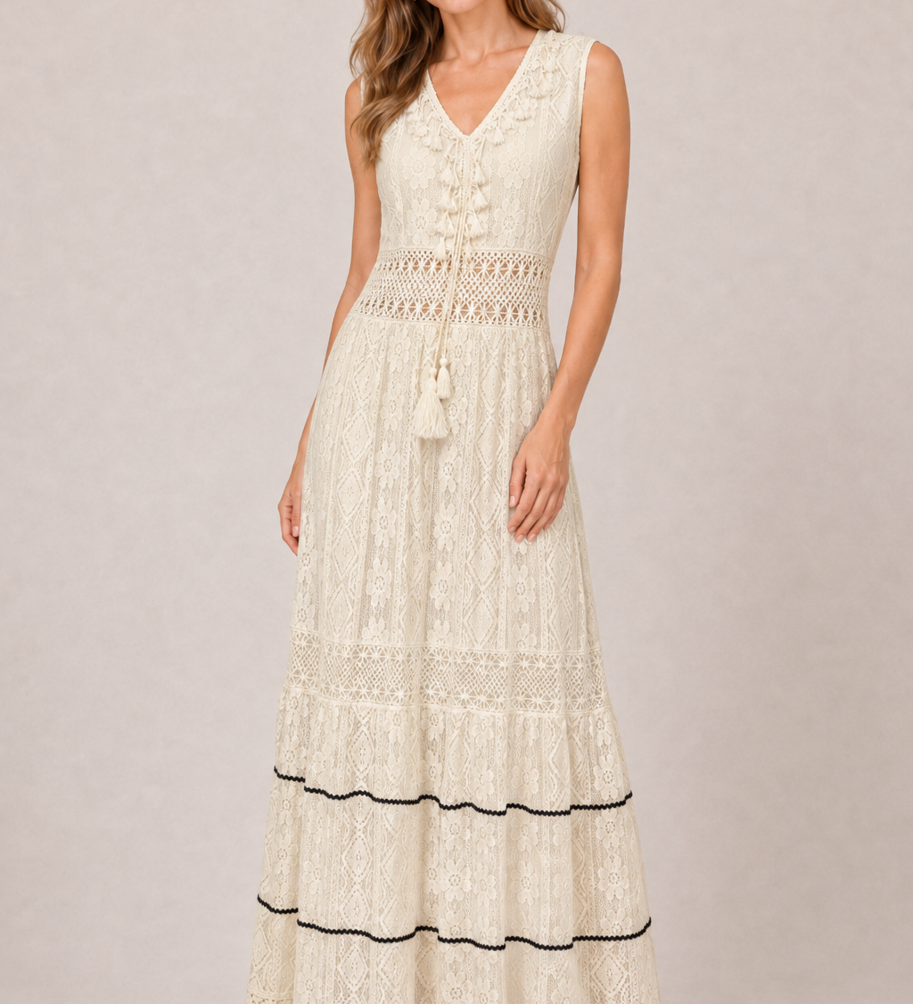 Milica | Boho maxi šaty s výstrihom do V