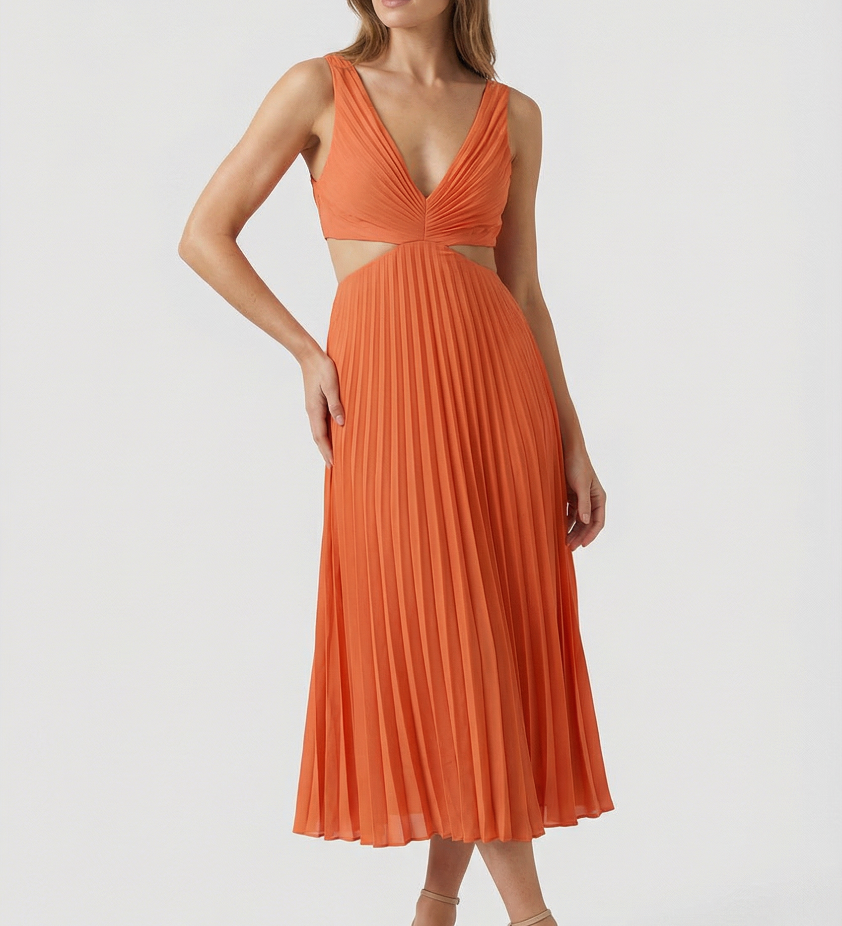 Karina | Elegantné plisované maxi šaty