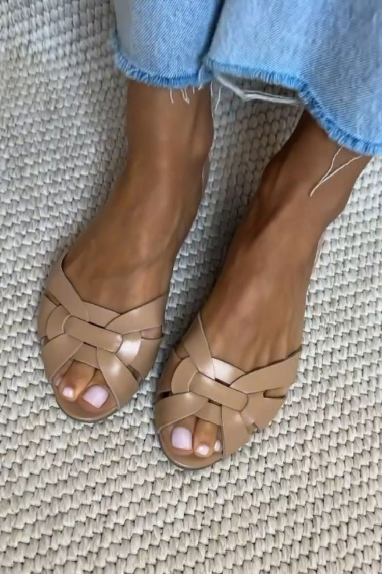 Adriana | Ploché espadrilky s otvorenou špičkou