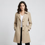 Daniela | Elegantný trenčkot zo zmesi bavlny s priliehavým strihom