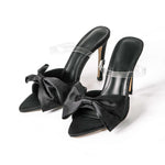 Ema | Slingback lodičky na vysokom podpätku s mašľou