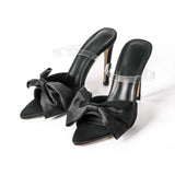 Ema | Slingback lodičky na vysokom podpätku s mašľou