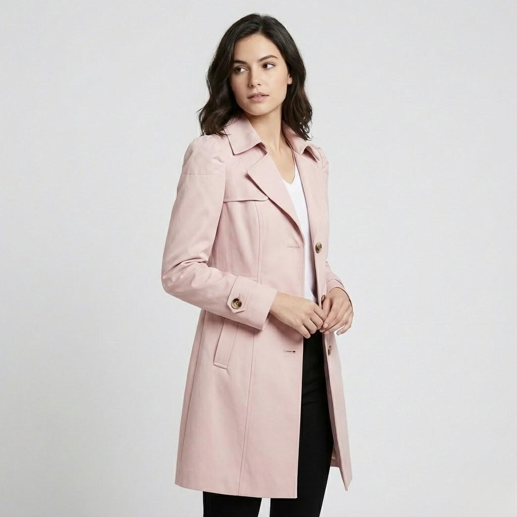 Daniela | Elegantný trenčkot zo zmesi bavlny s priliehavým strihom