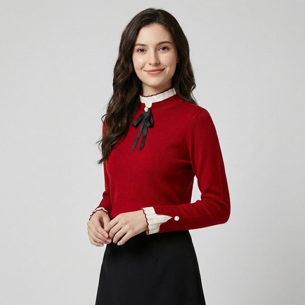 Nina | Elegantná blúzka s ozdobnou mašľou