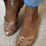 Adriana | Ploché espadrilky s otvorenou špičkou