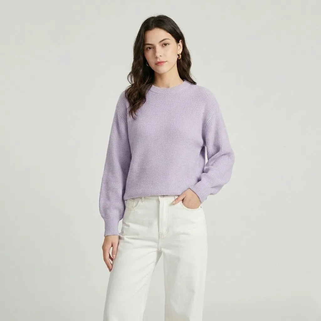 Kristína | Mäkký minimalistický sveter z pleteniny