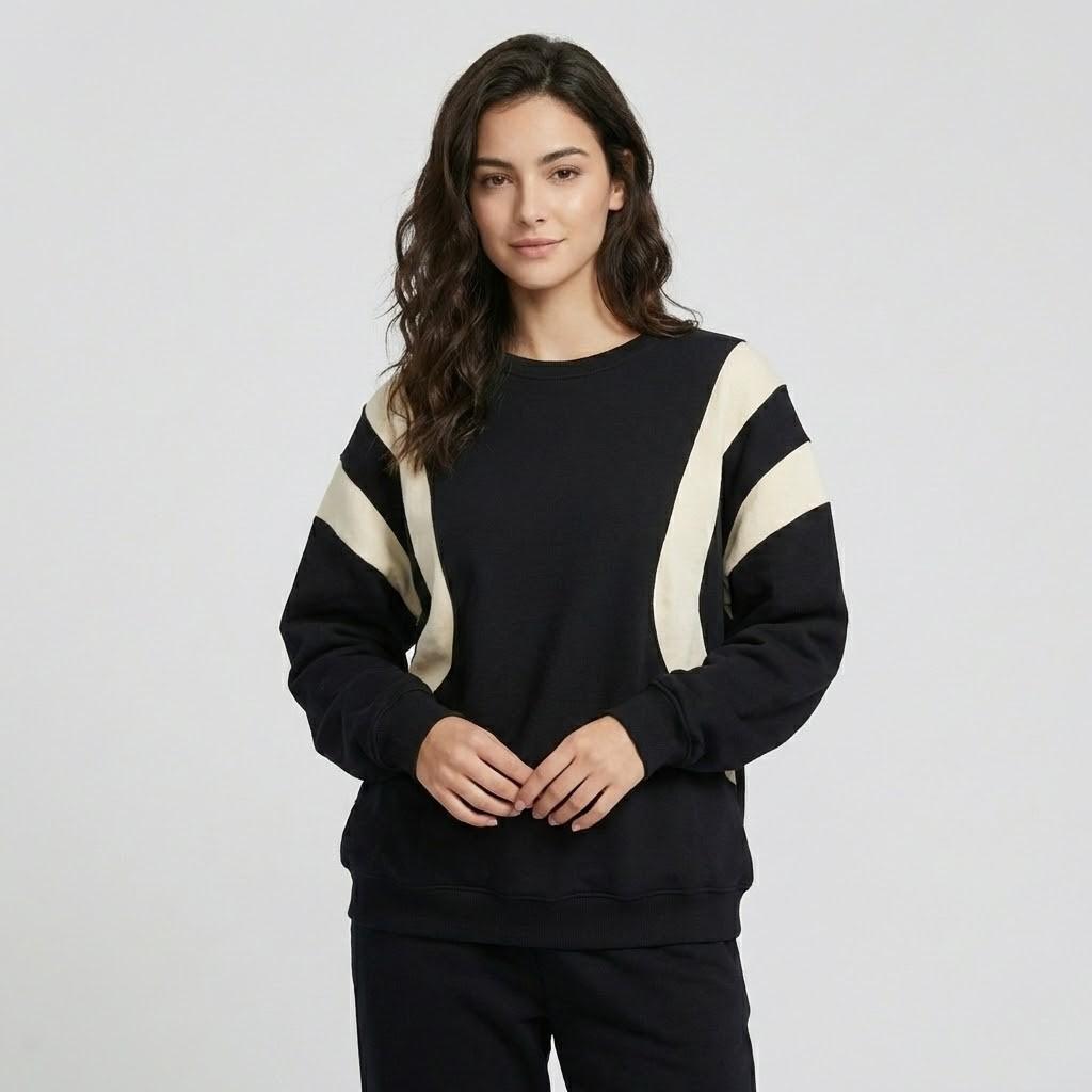 Tatiana | Mikina zo zmesi bavlny s oversize strihom v modernom štýle