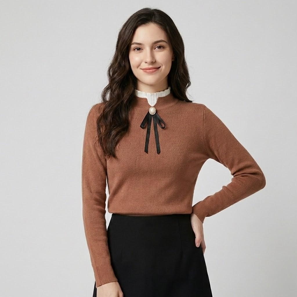 Nina | Elegantná blúzka s ozdobnou mašľou