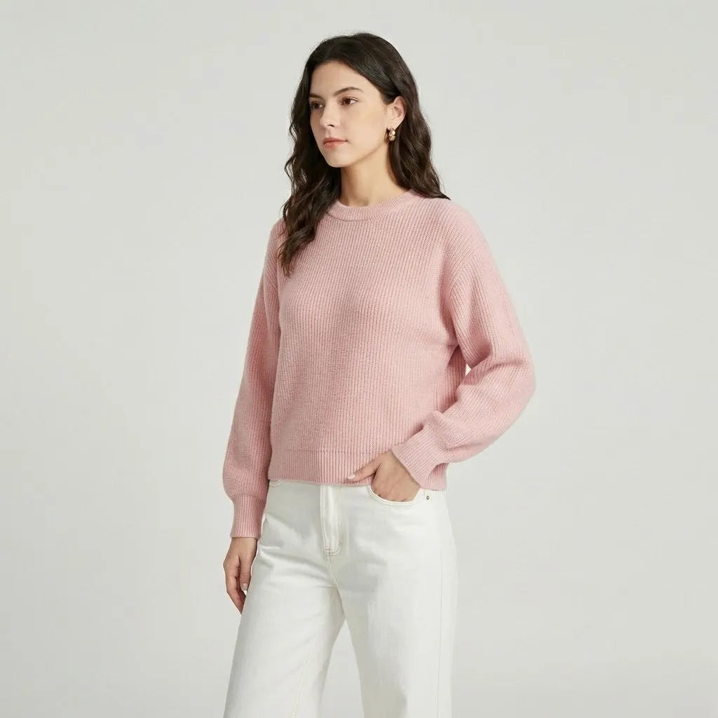 Kristína | Mäkký minimalistický sveter z pleteniny