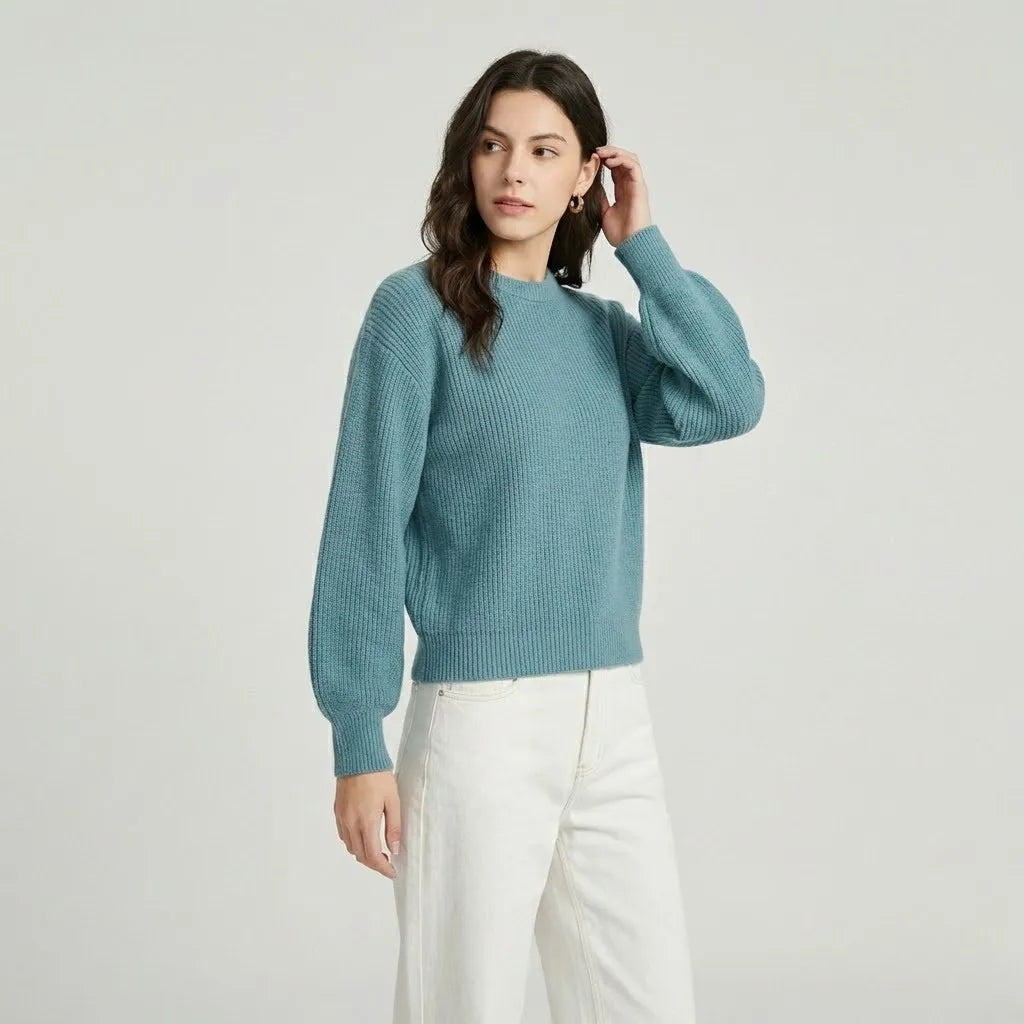 Kristína | Mäkký minimalistický sveter z pleteniny