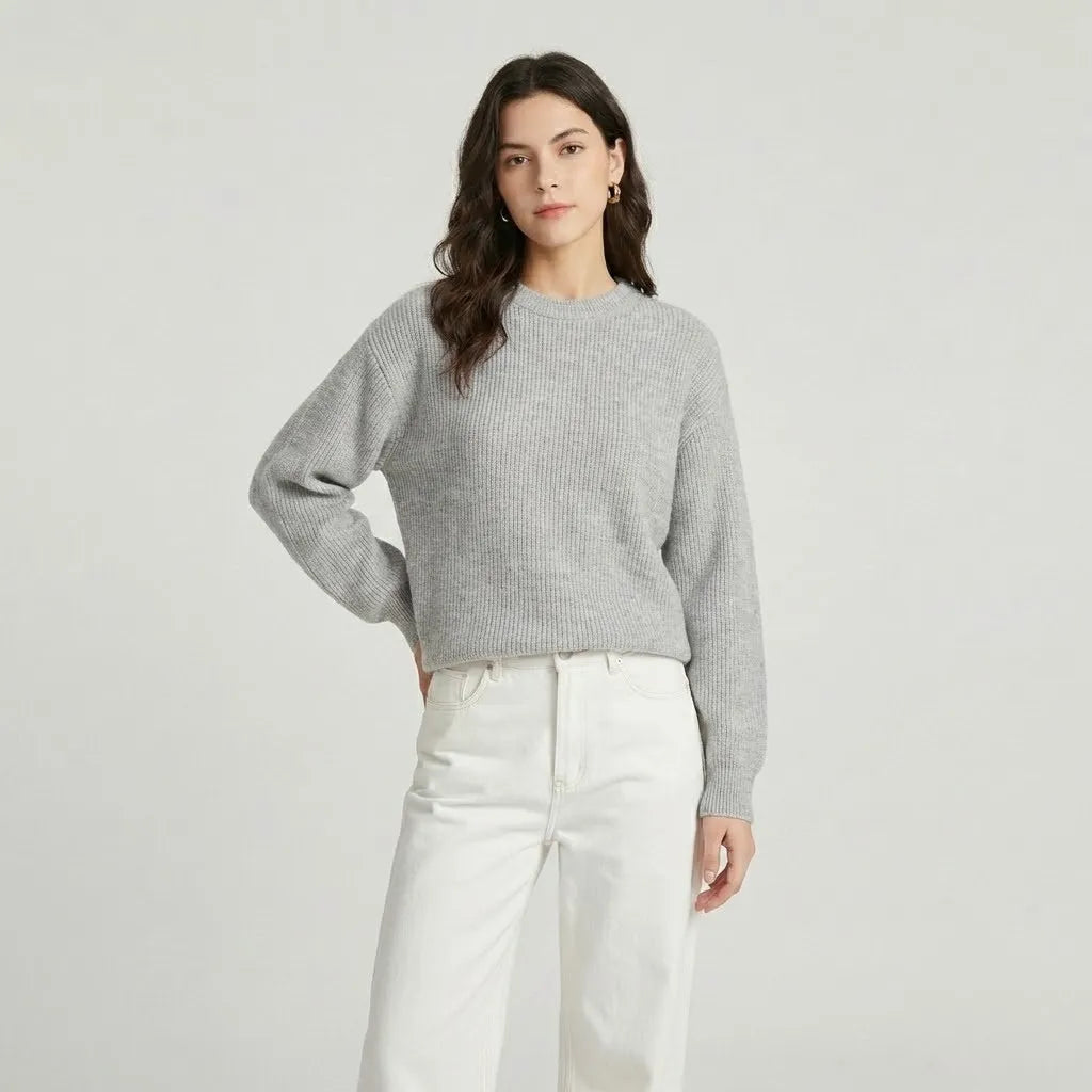 Kristína | Mäkký minimalistický sveter z pleteniny