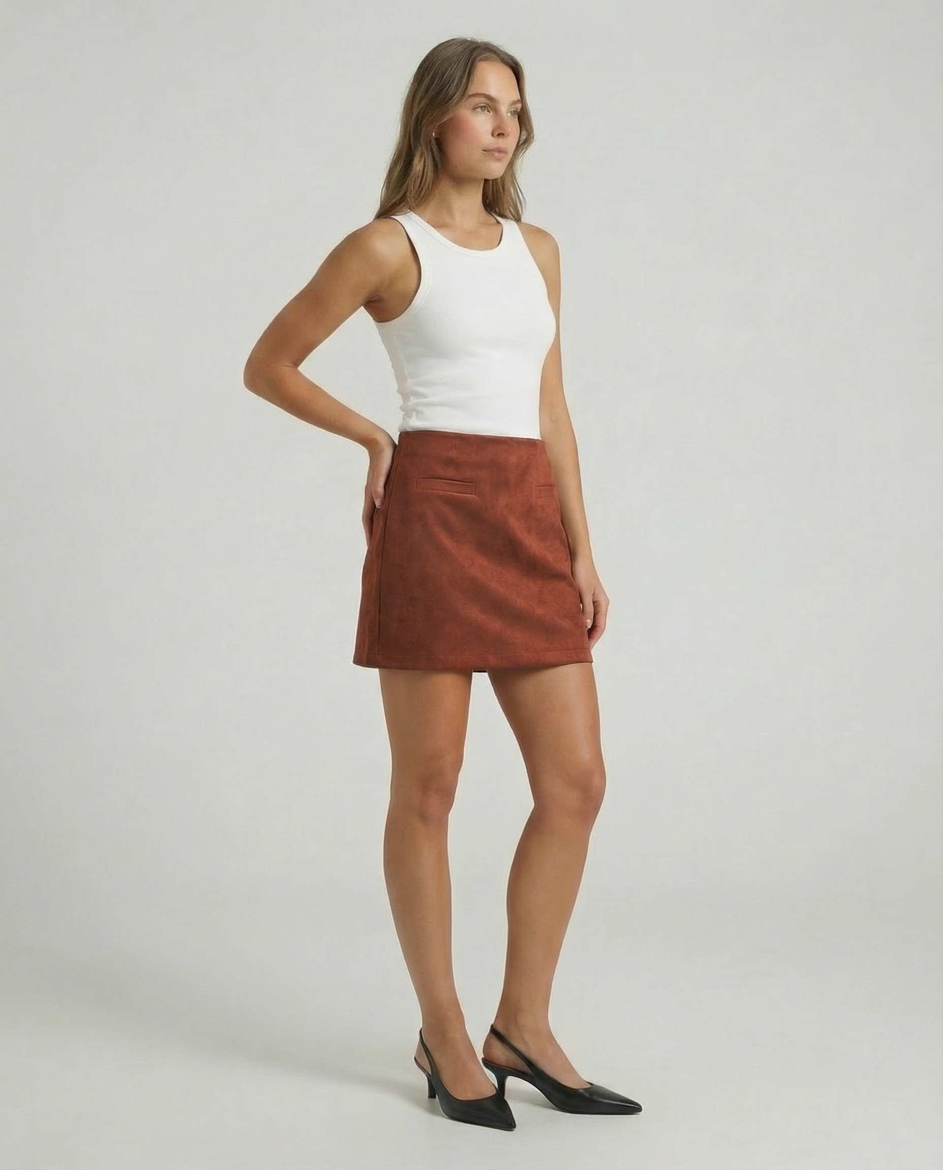 Aneta | Retro mini sukňa s jemným vzhľadom
