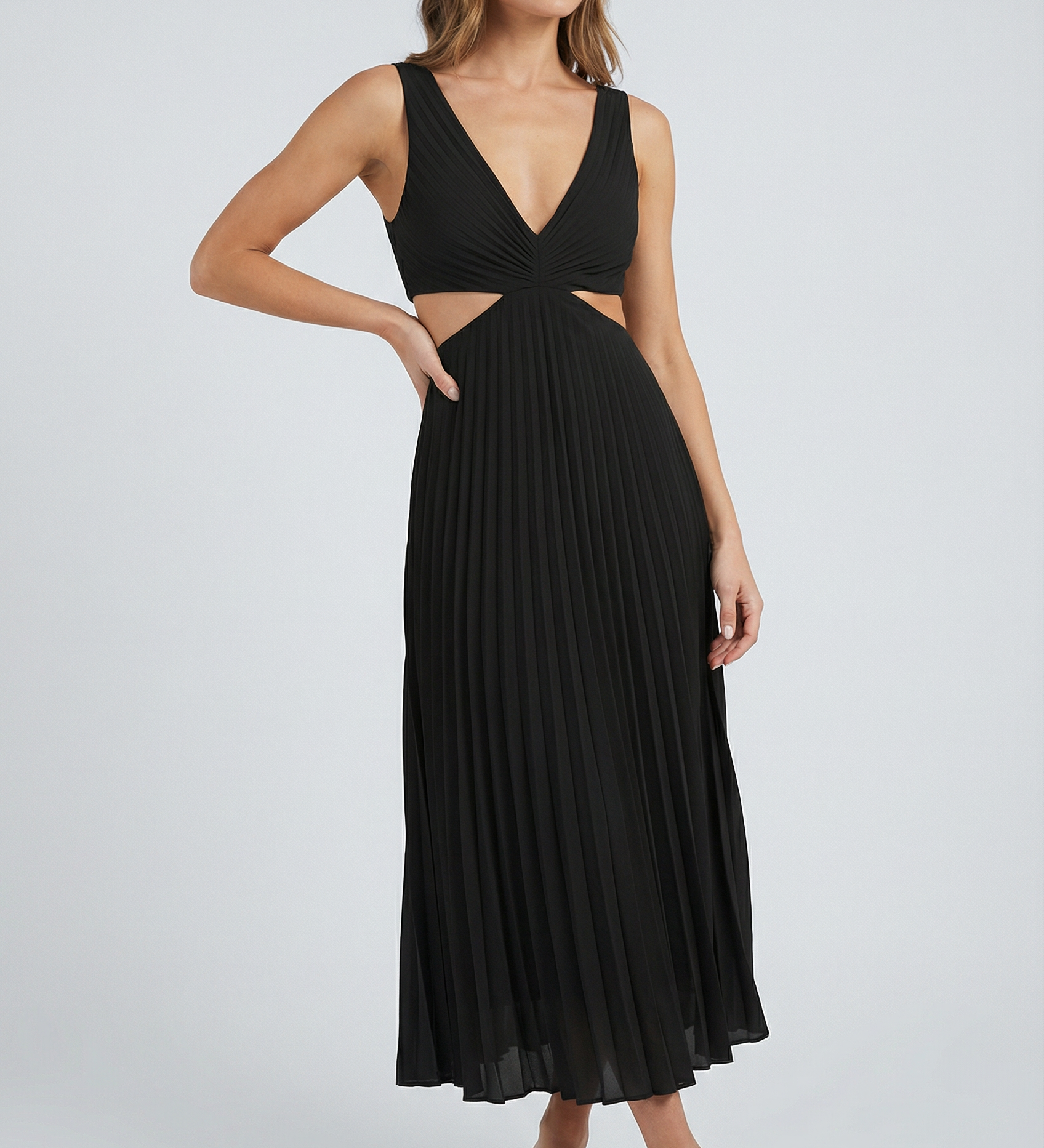 Karina | Elegantné plisované maxi šaty