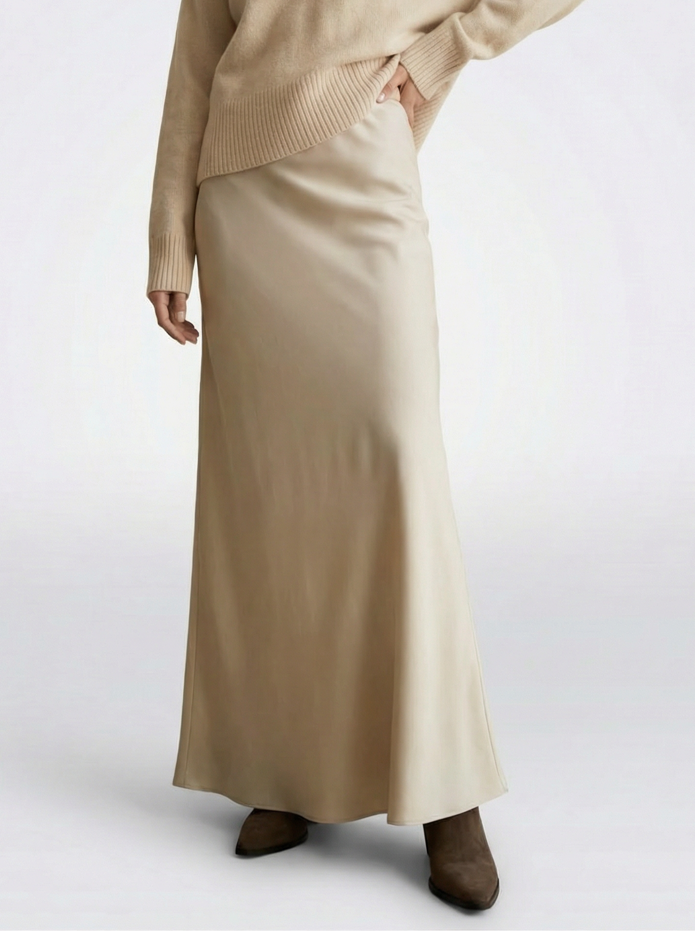 Dominika | Jednoduchá elegantná maxi sukňa