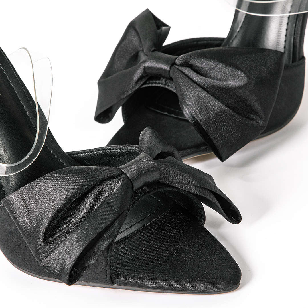 Ema | Slingback lodičky na vysokom podpätku s mašľou