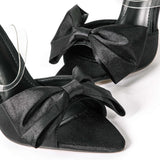 Ema | Slingback lodičky na vysokom podpätku s mašľou