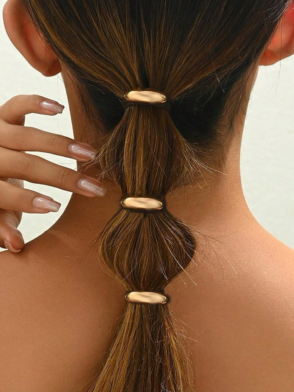 Irena | Minimalistická hladká oválna ihlica do vlasov