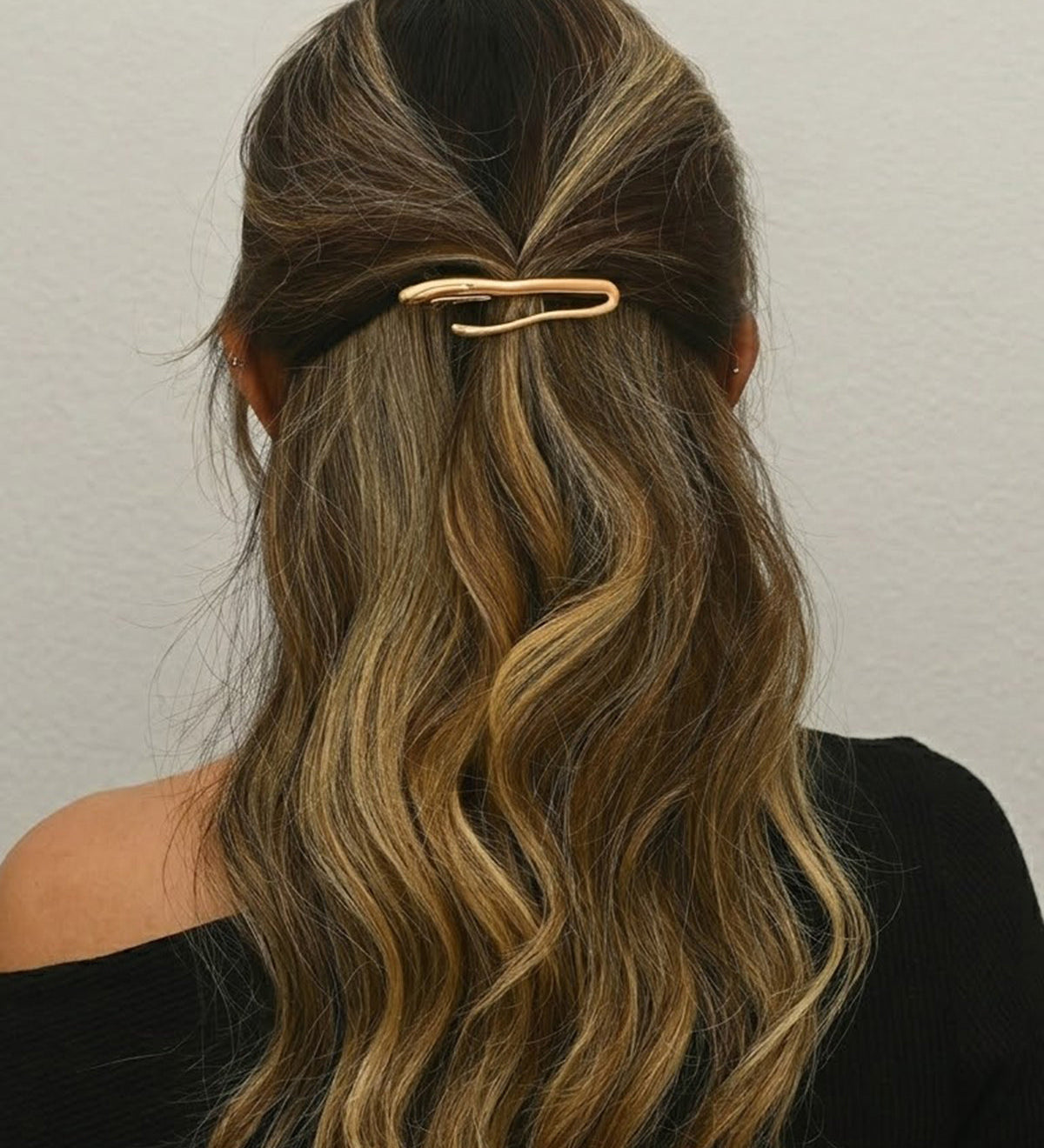 Lenka | Minimalistická lesklá spona do vlasov