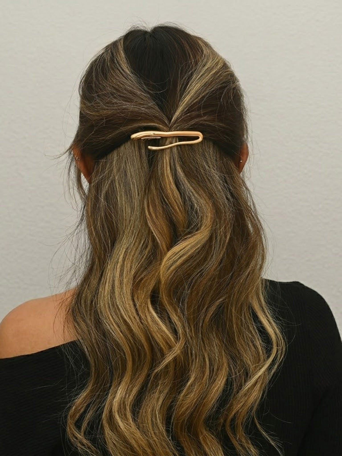 Lenka | Minimalistická lesklá spona do vlasov
