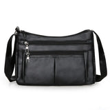 Lenka | Hladká crossbody kabelka s viacerými vreckami