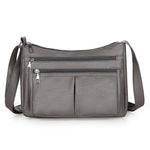 Lenka | Hladká crossbody kabelka s viacerými vreckami