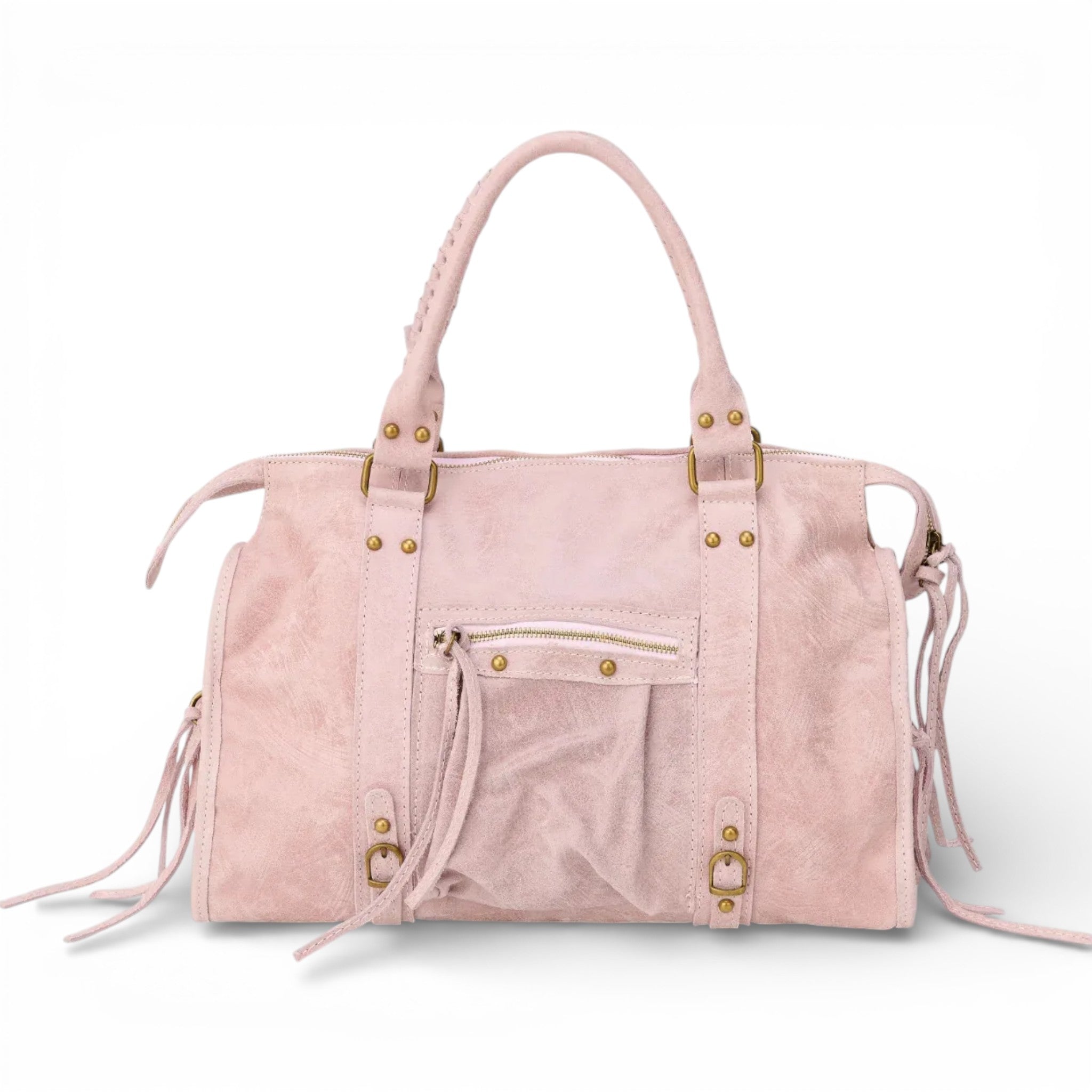 Dominika | Veľká vintage hladká tote kabelka