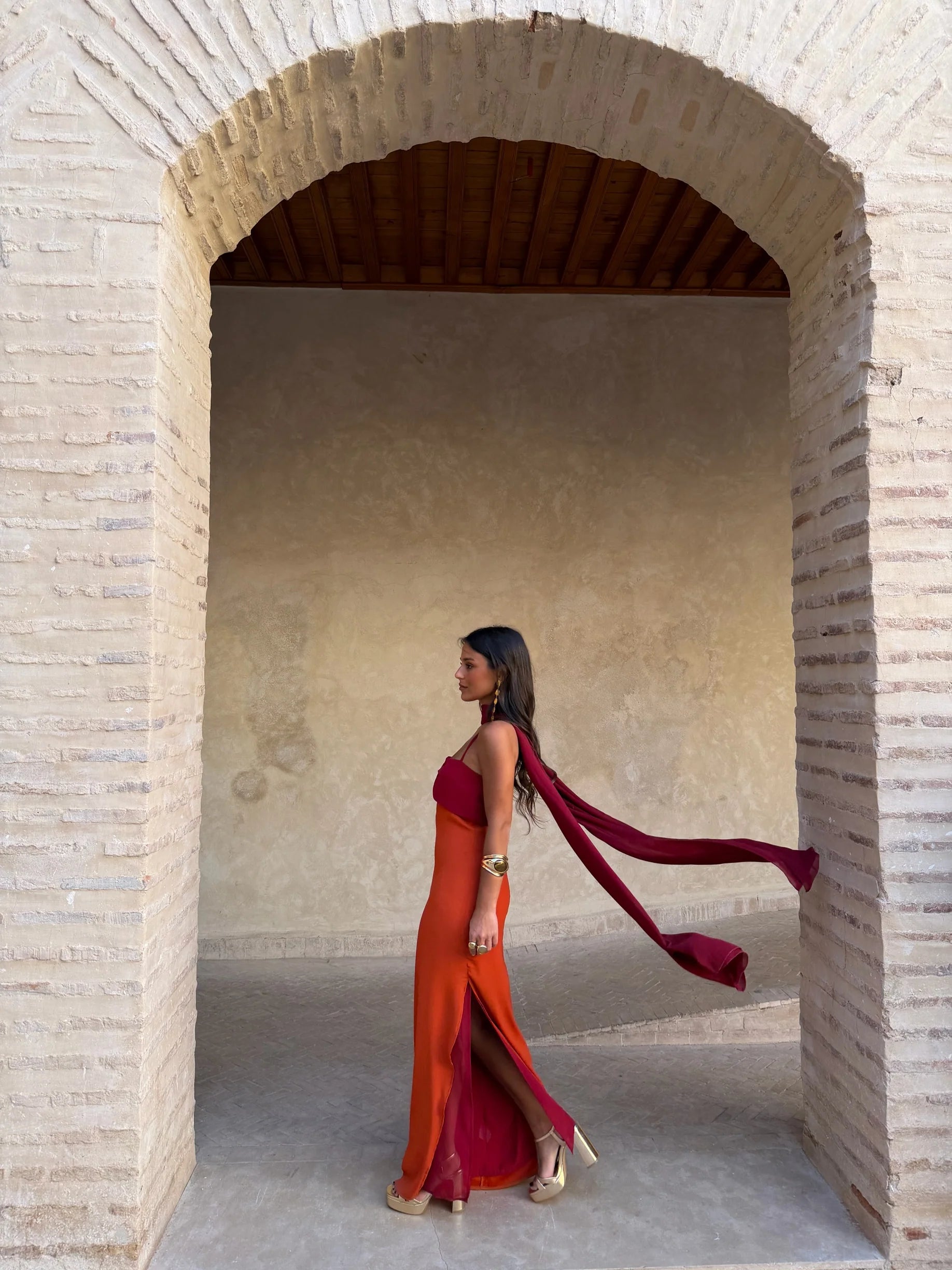 Zahara | Elegantné šaty so šatkou – 2