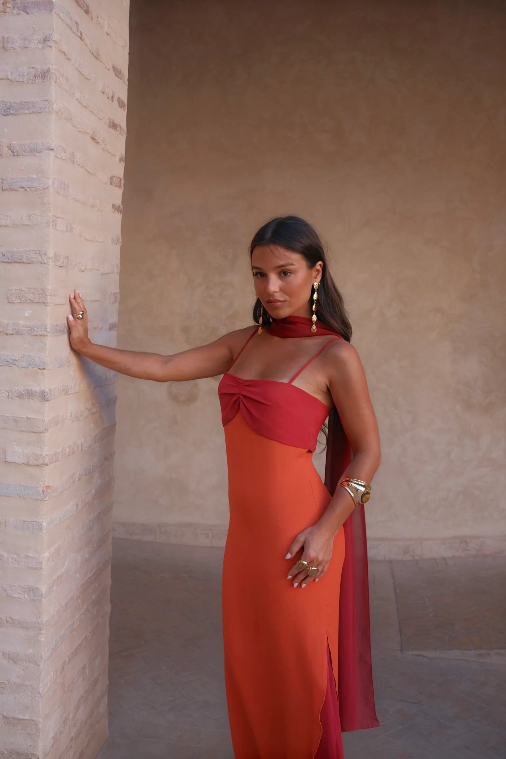 Zahara | Elegantné šaty so šatkou – 3