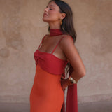 Zahara | Elegantné šaty so šatkou – 6
