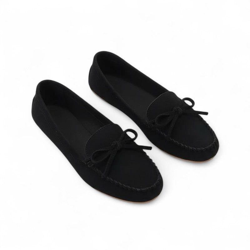 Renáta | Mokasíny s mašľou a jemným vzhľadom