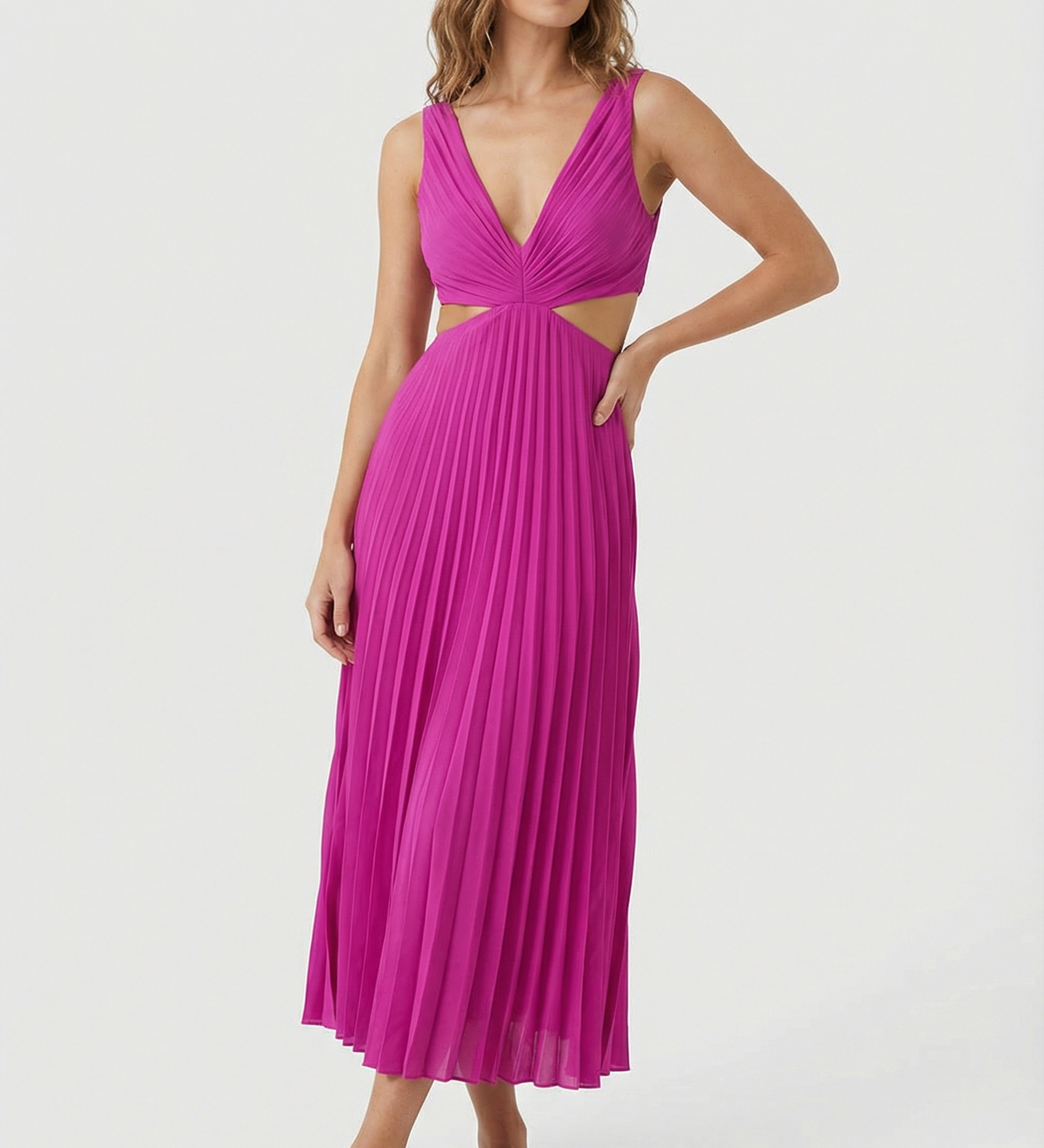 Karina | Elegantné plisované maxi šaty