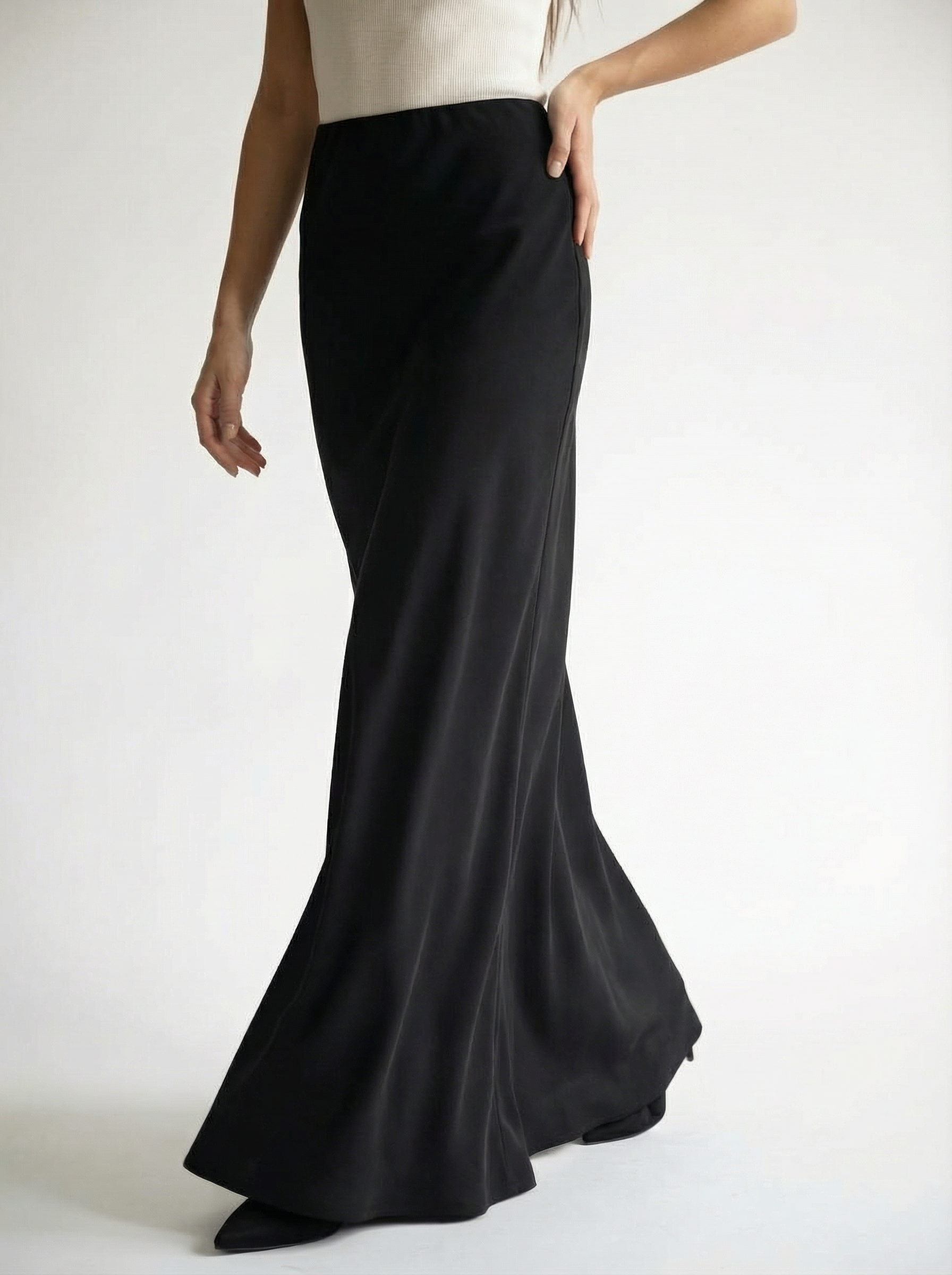 Dominika | Jednoduchá elegantná maxi sukňa