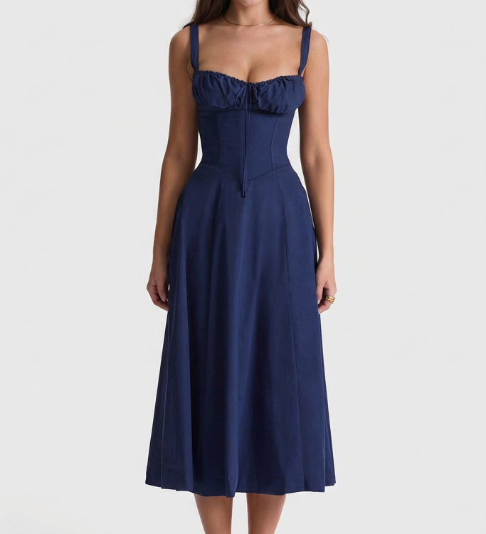 Júlia | Elegantné splývavé maxi šaty