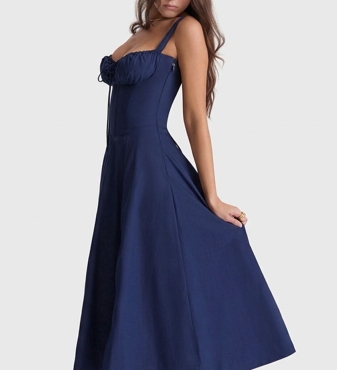 Júlia | Elegantné splývavé maxi šaty