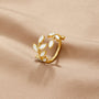 Gabriela | Zlatý prsteň s lístkom