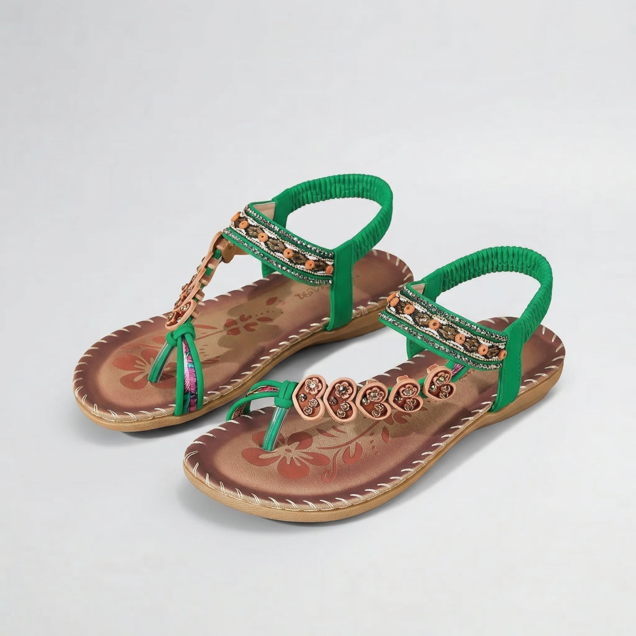 Klára | Boho sandále s dekoratívnymi remienkami