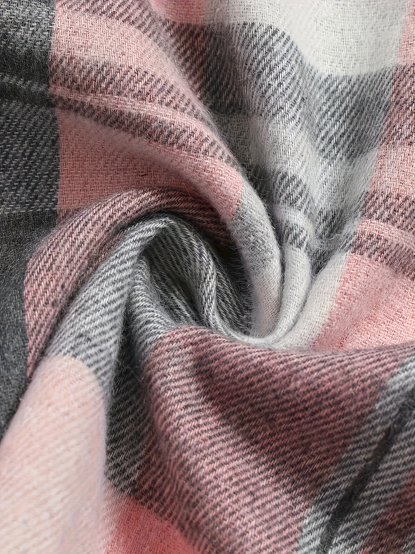 Laura | Károvaná košeľa s dlhým rukávom - detail materiálu
