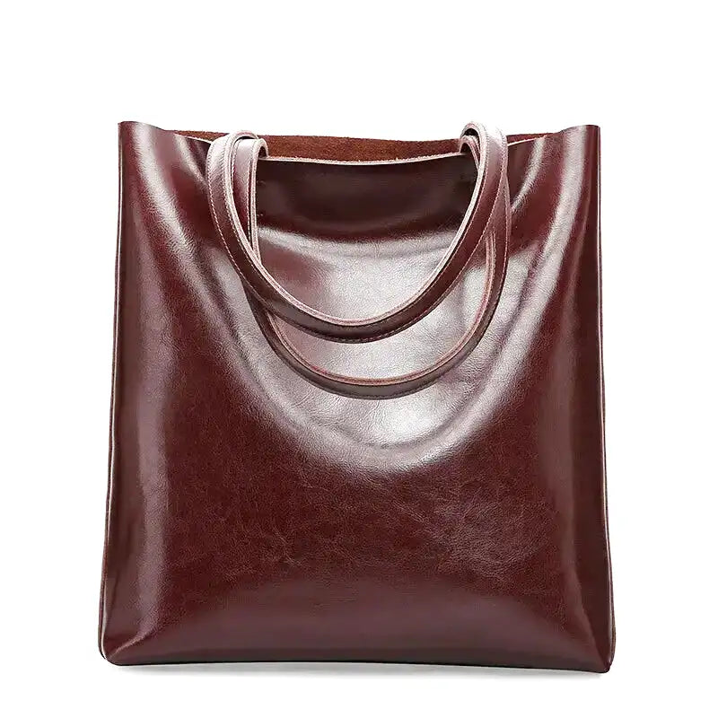 Hana | Retro hladká tote kabelka