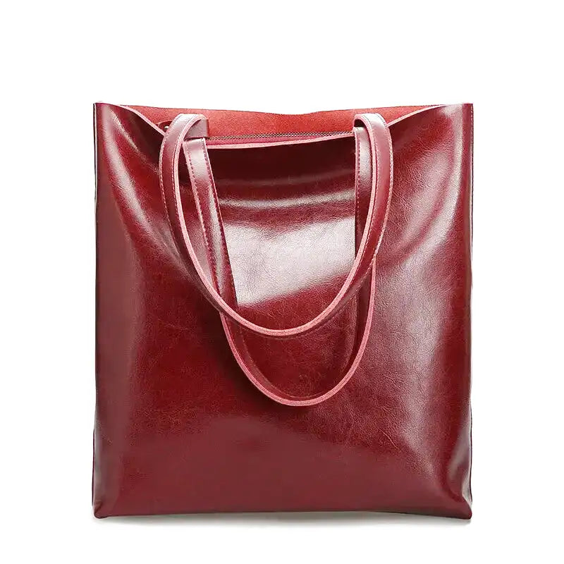 Hana | Retro hladká tote kabelka
