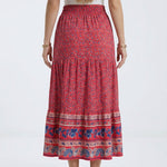 Renáta | Boho midi sukňa s kvetinovým vzorom