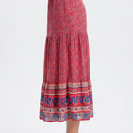 Renáta | Boho midi sukňa s kvetinovým vzorom