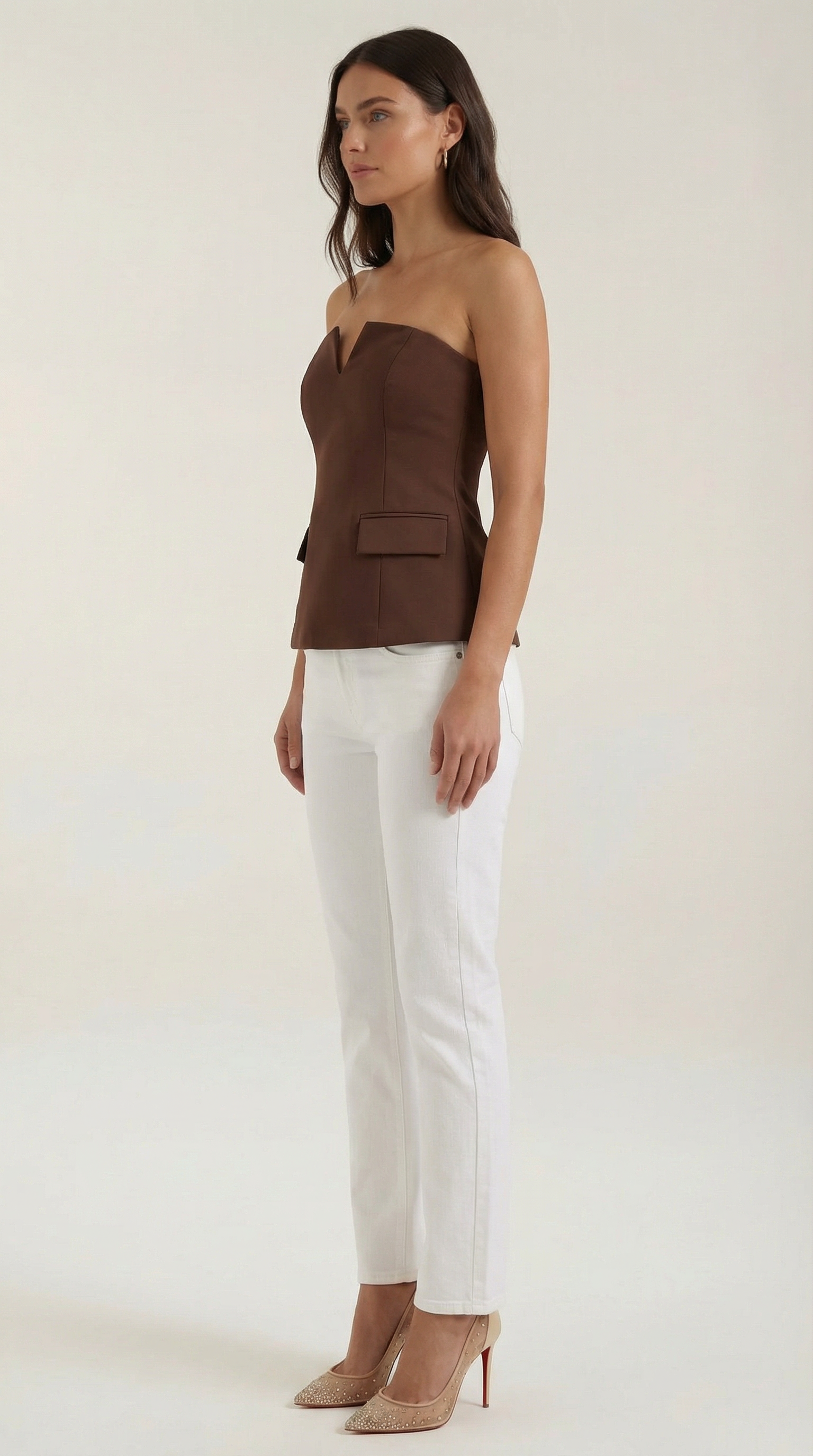 Emília | Basic top bez rukávov