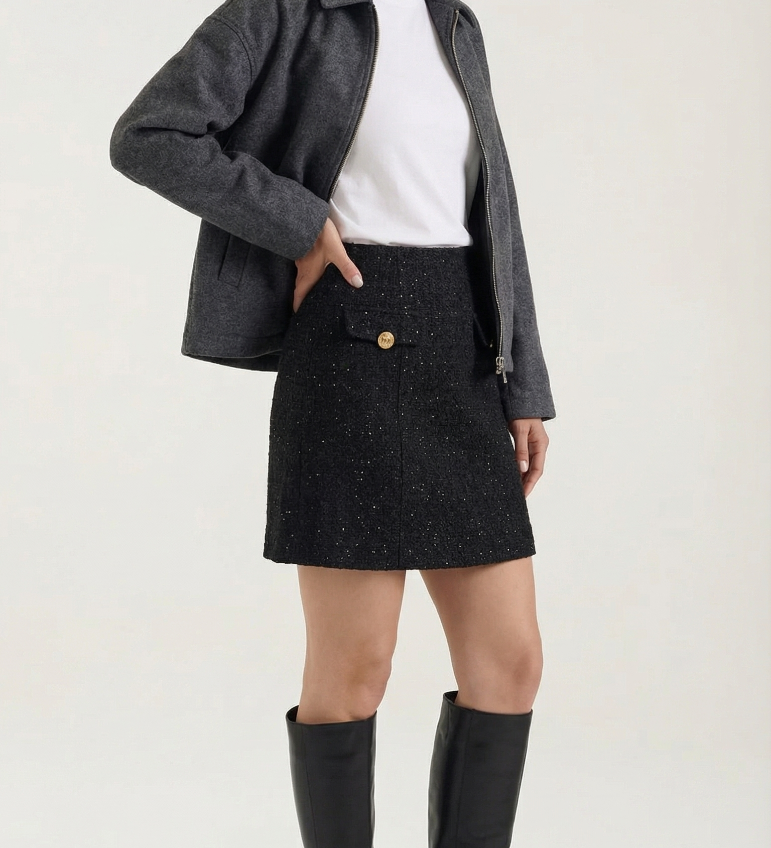 Tatiana | Trblietavá mini sukňa