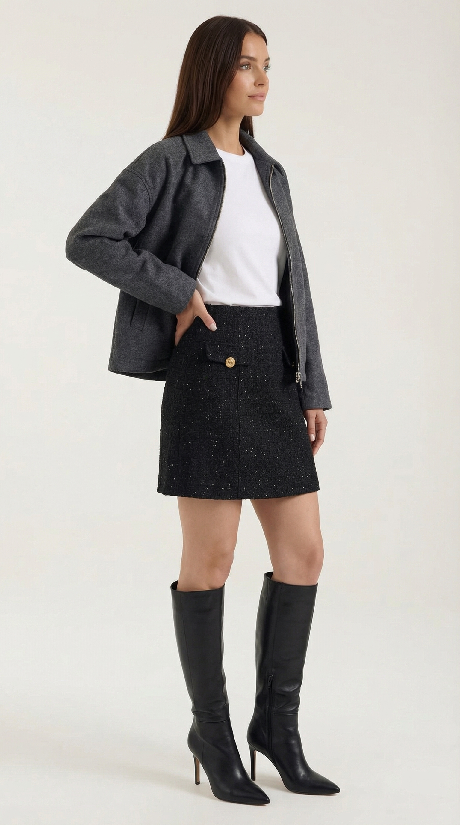 Tatiana | Trblietavá mini sukňa
