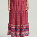 Renáta | Boho midi sukňa s kvetinovým vzorom
